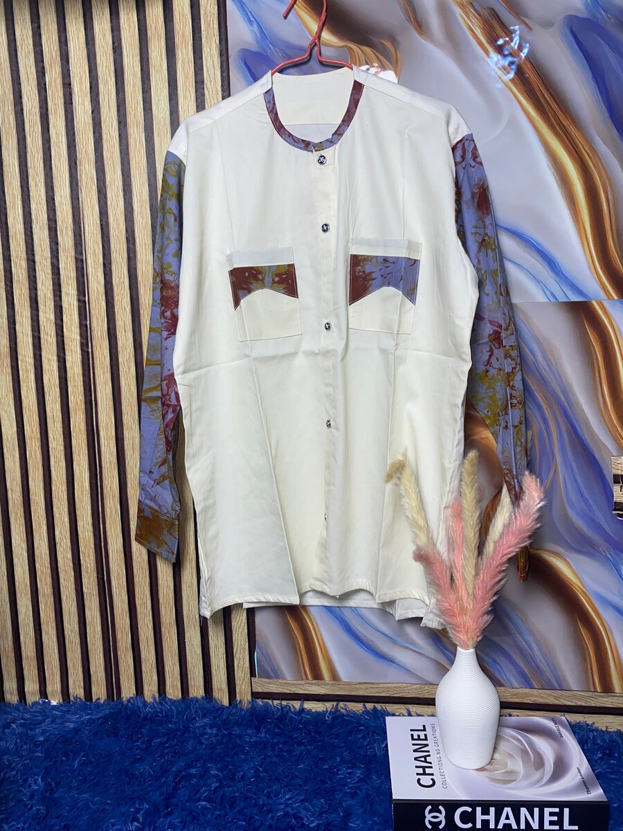 Chemise colorée en coton