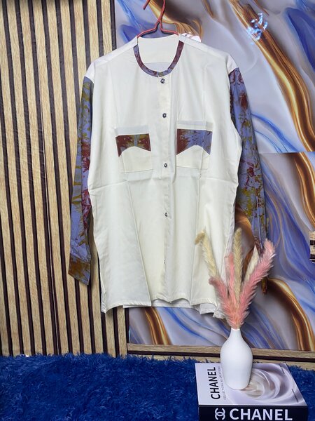 Chemise colorée en coton