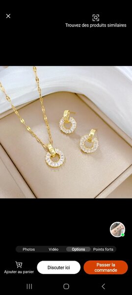 Collier élégance perles dorées