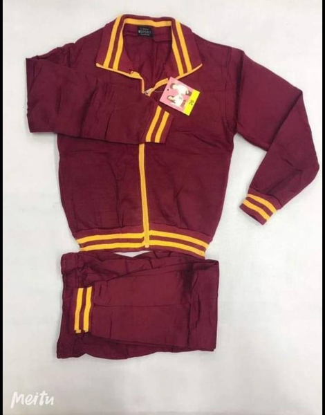 Burgundy Sports suit and tights for children