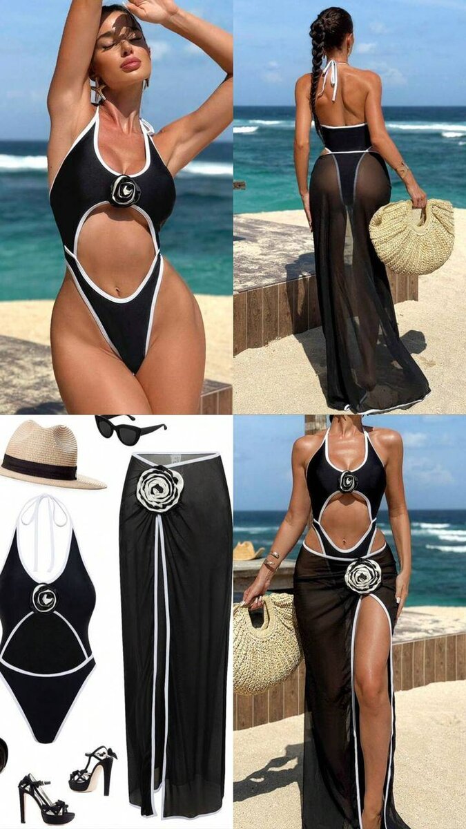 Maillot de bain avec paréo