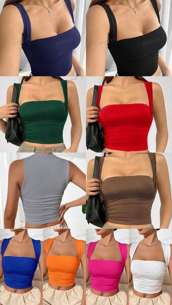 Sleeveless Reversible top/backless top