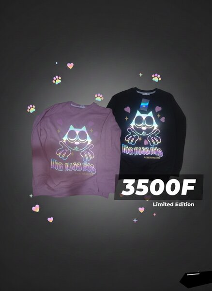 Sweatshirt motif chat