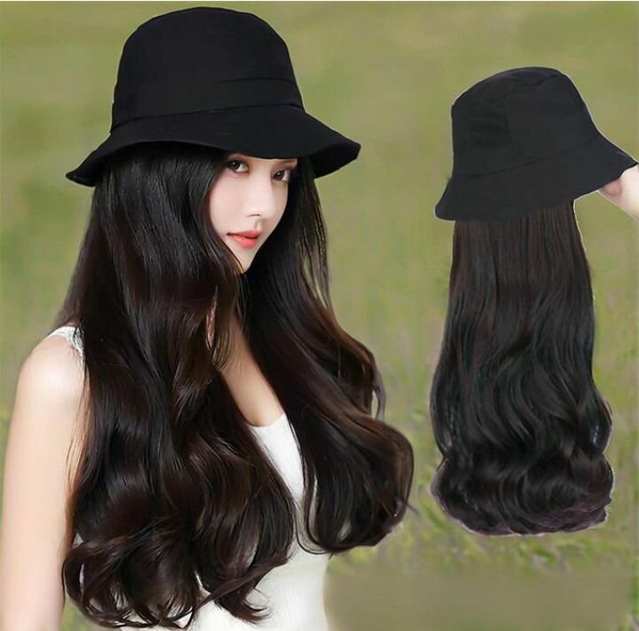 Chapeau avec Perruque Longue