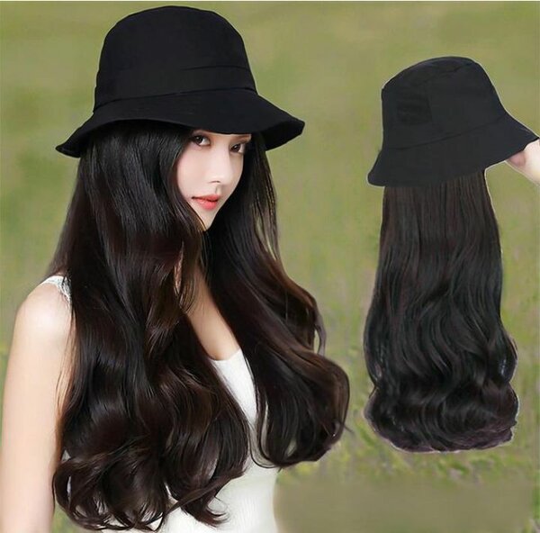 Chapeau avec Perruque Longue