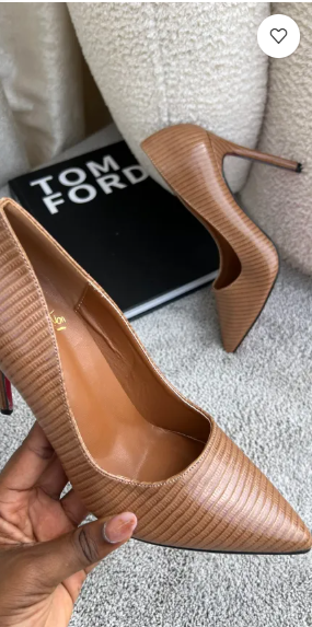 Ava Ribbed stiletto court shoes 