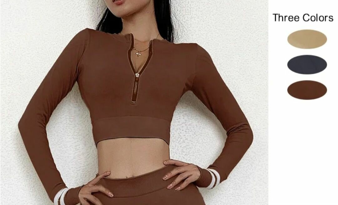 Top court à manches longues tendance