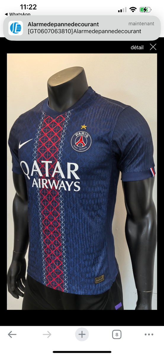 Maillot de football équipe pro
