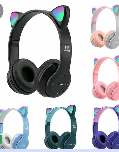 Casque sans fil oreilles de chat