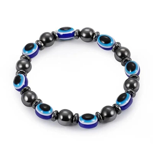 Blue Evil Eye Hematites Charm
