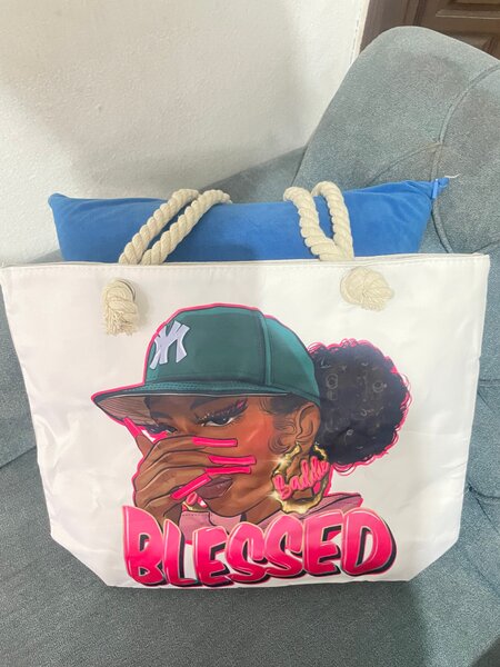 Sac cabas tendance "Blessed"