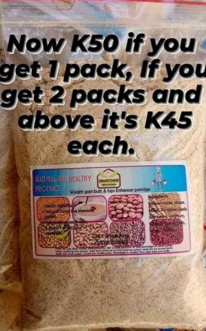 LUFYA WEIGHT GAIN BUTT & HIPS ENHANCEMENT PORRIDGE.