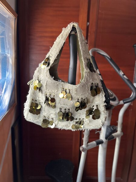 Sac fourre-tout en tissu texturé