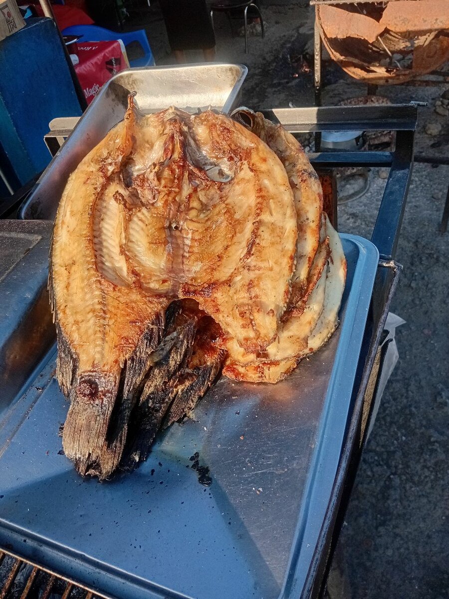 Roasted fish