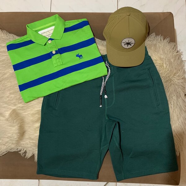 Cap, Lacoste and shorts set