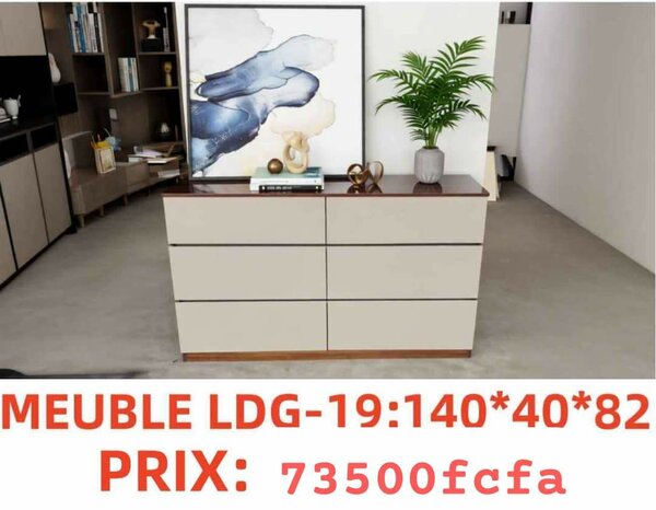 Commode moderne 6 tiroirs