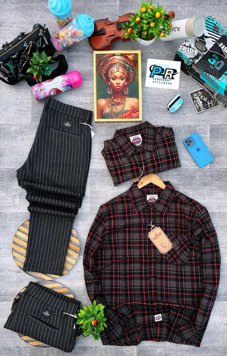 Chemise à carreaux homme élégante