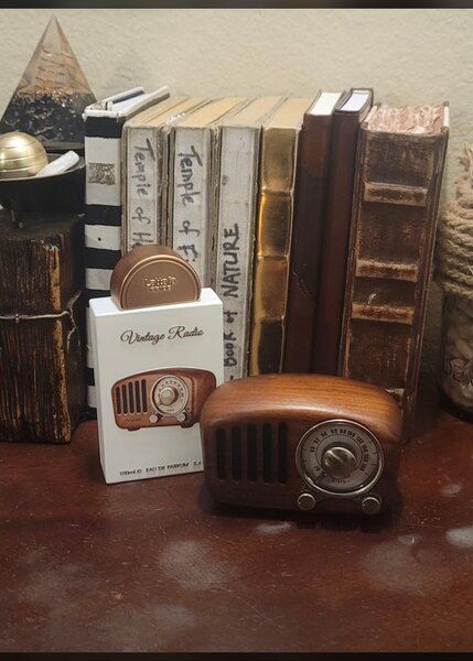 Mini Radio Vintage en Bois