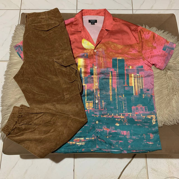 vintage short sleeves , long pants