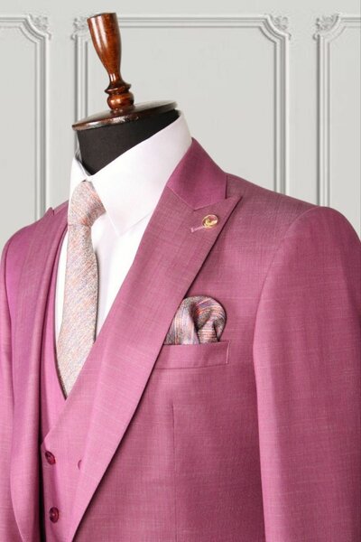 Original Dark Pink 3 piece Suit