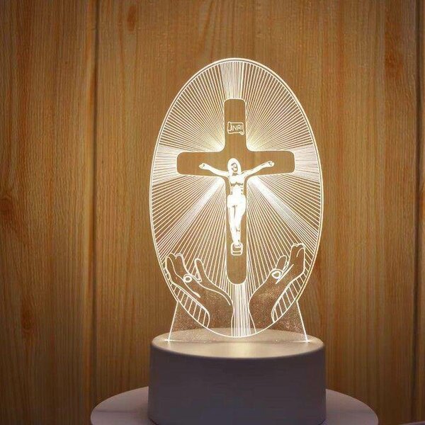 Veilleuse LED Religieuse 3D