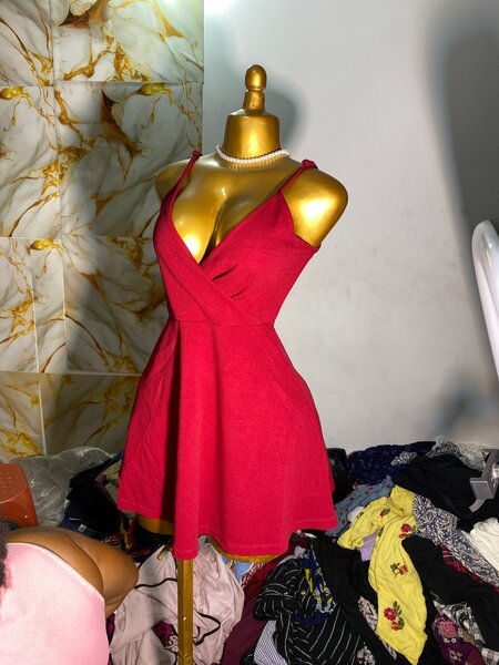 Robe Trapèze Rouge Chic