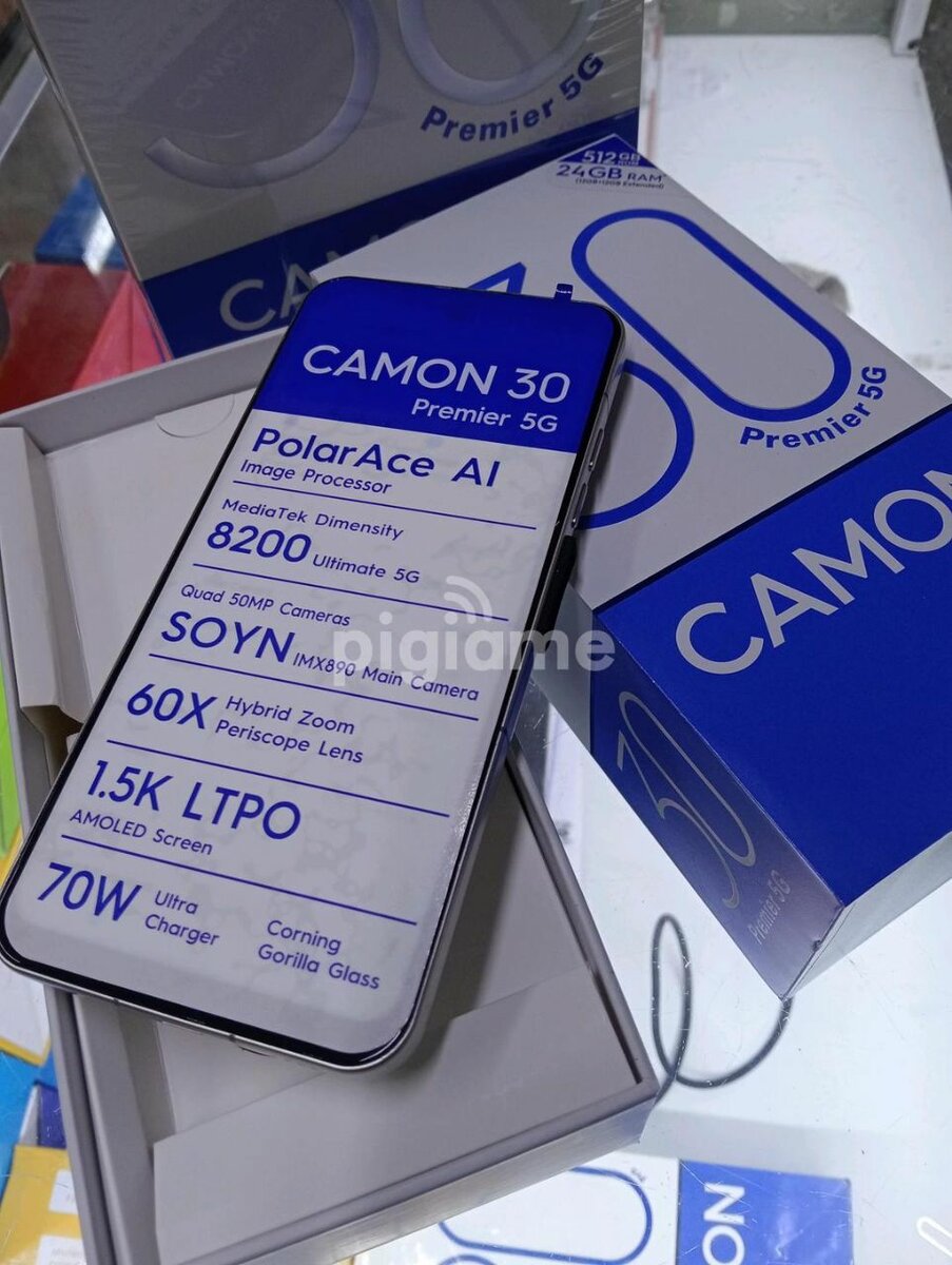 TECNO CAMON 30 Première 512GB 24GB RAM première copie dubaï