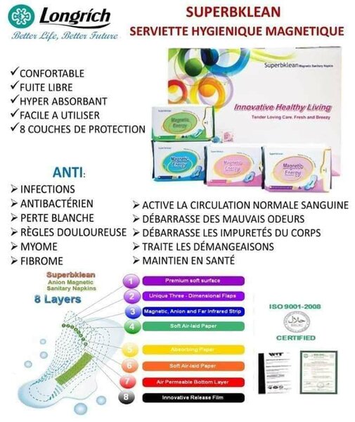 Serviette Hygiénique Magnétique