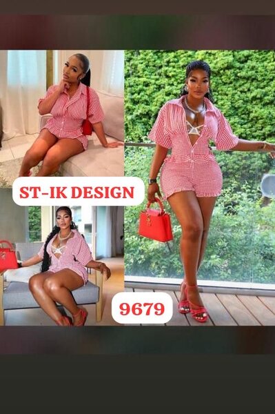 Tenue d'été chic rayée