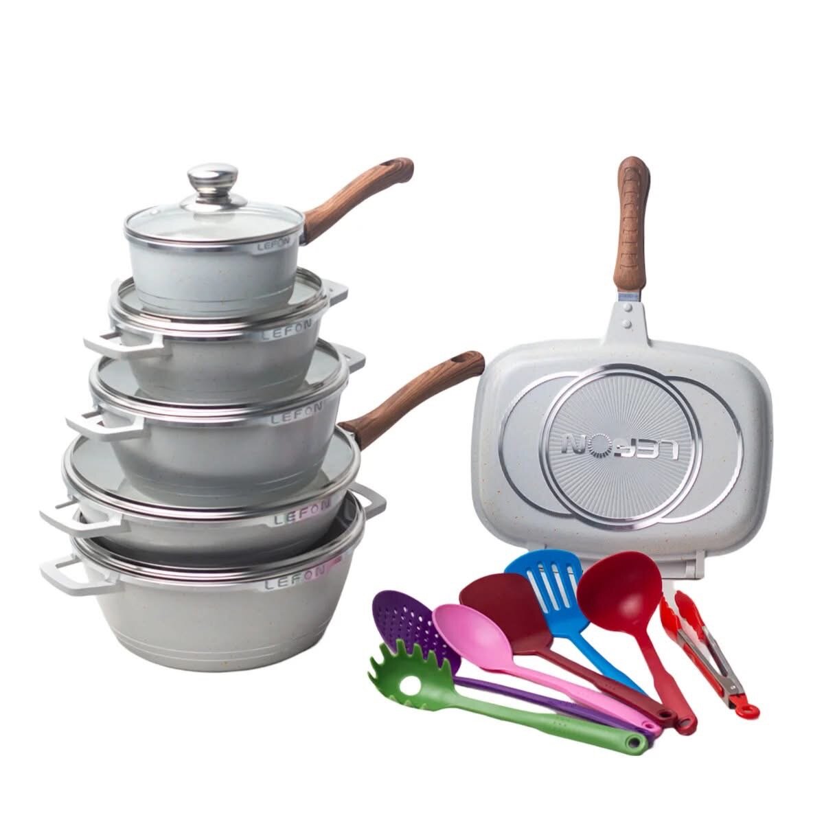 Lefon 23pcs Nonstick Die-Cookware set