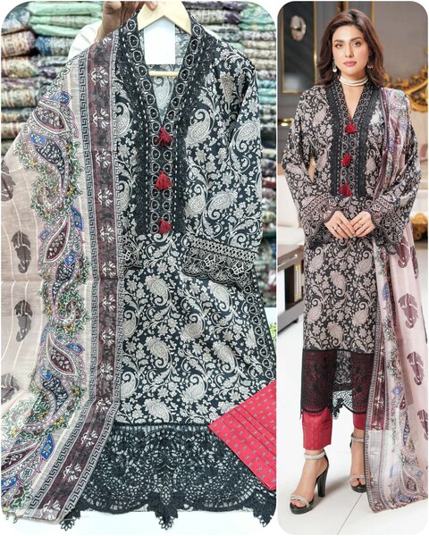 Lawn collection for Eid 7 colours available, dc free