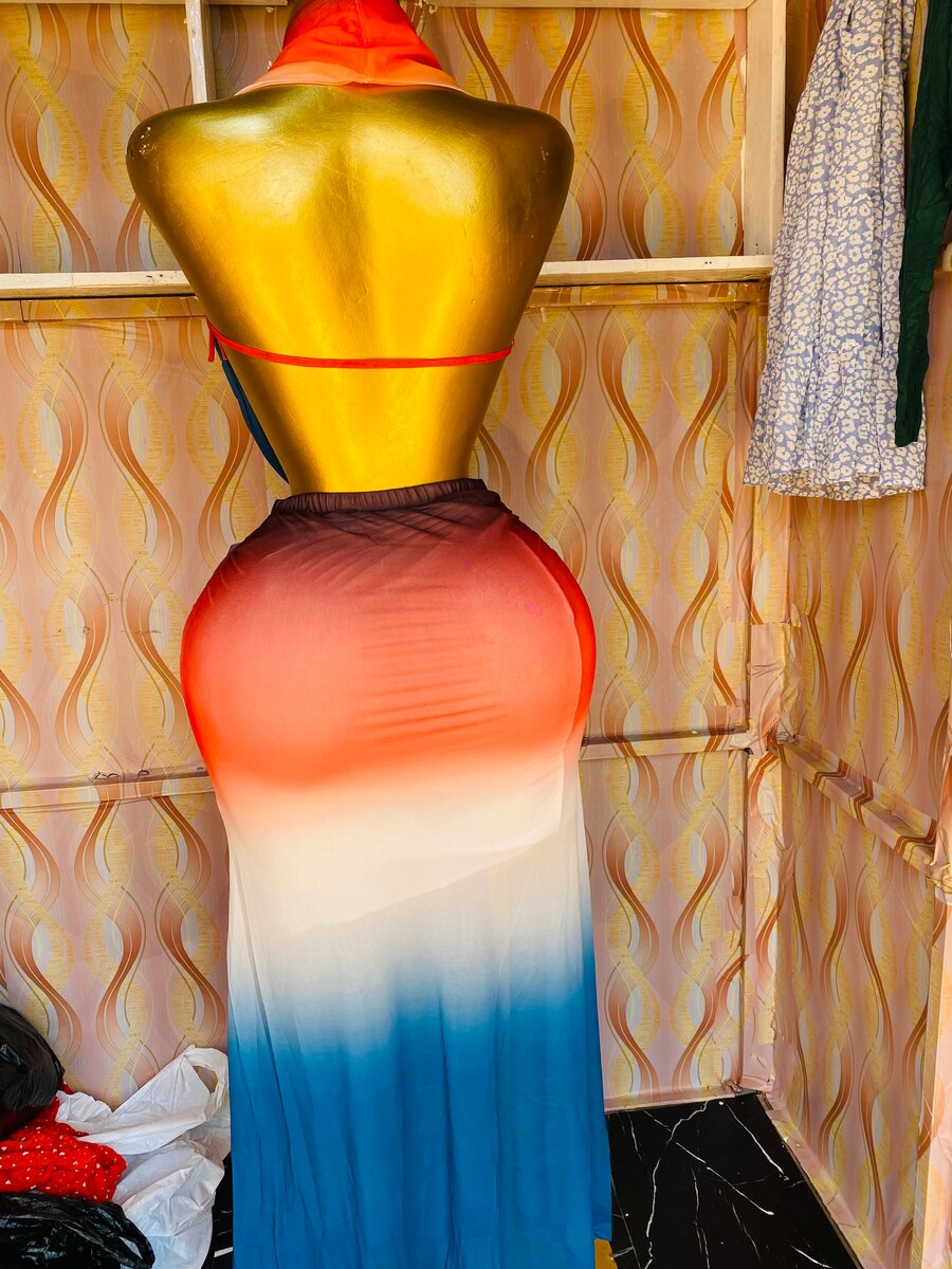 Robe longue dégradé élégante