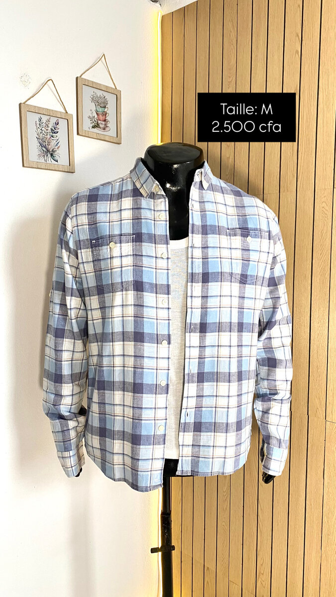 Chemise Carreaux Homme