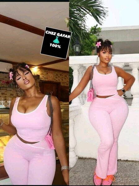 Tenue décontractée rose femme