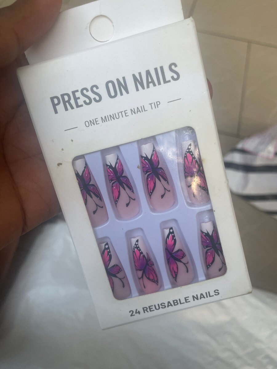 Ongles  Papillon Fantaisie