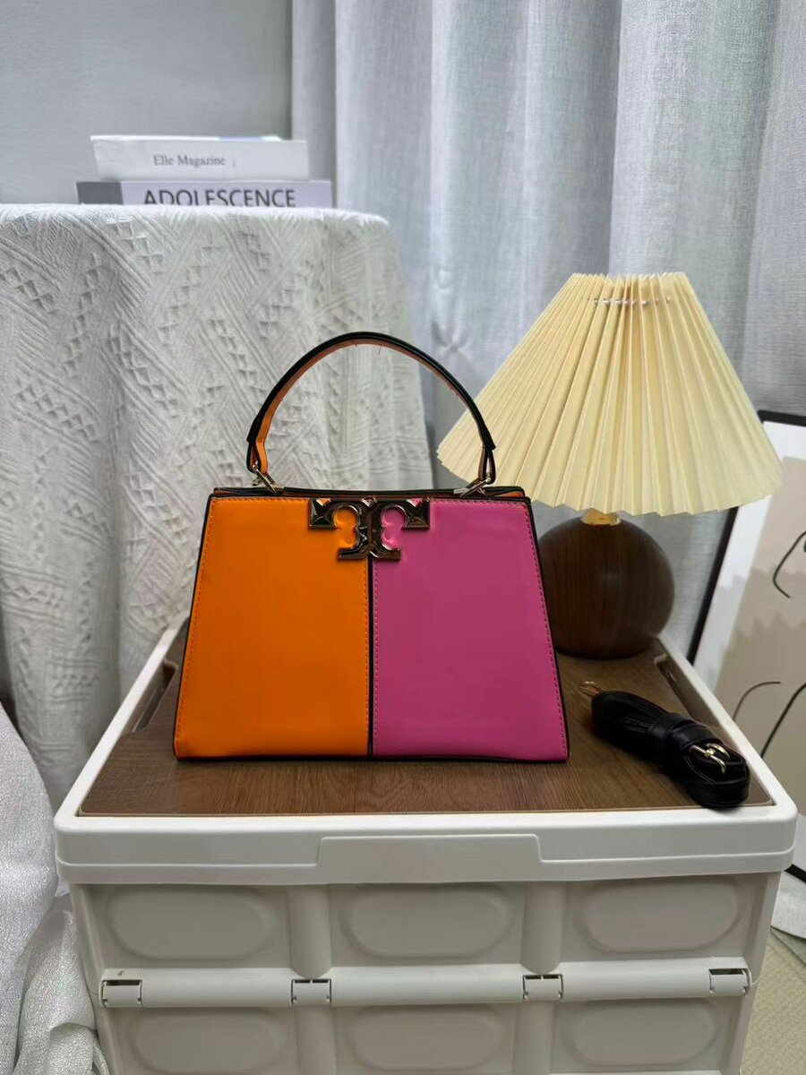 Sac à main bicolore chic