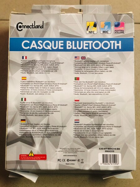 Casque Bluetooth Headset BT-BSH310