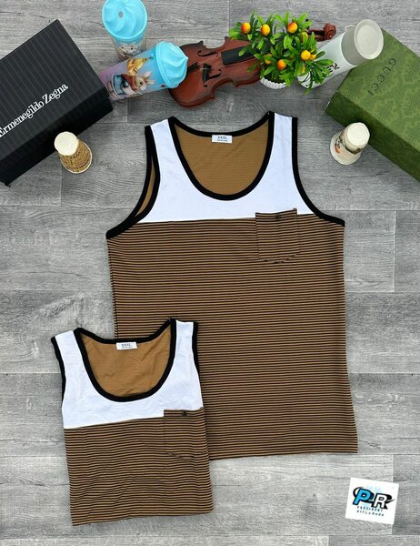 Débardeurs rayés pour hommes