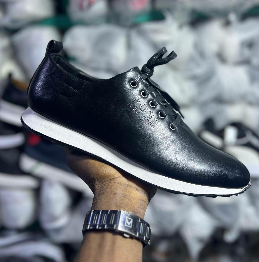 Sneakers en cuir pour hommes