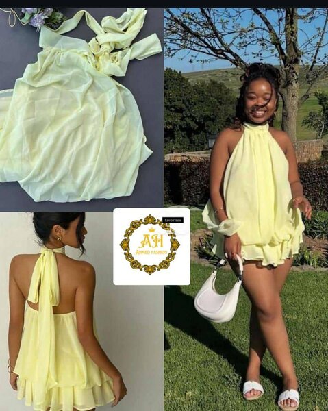 Robe légere été jaune