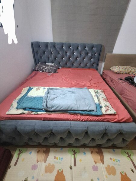 Elegant Velvet Bed Frame