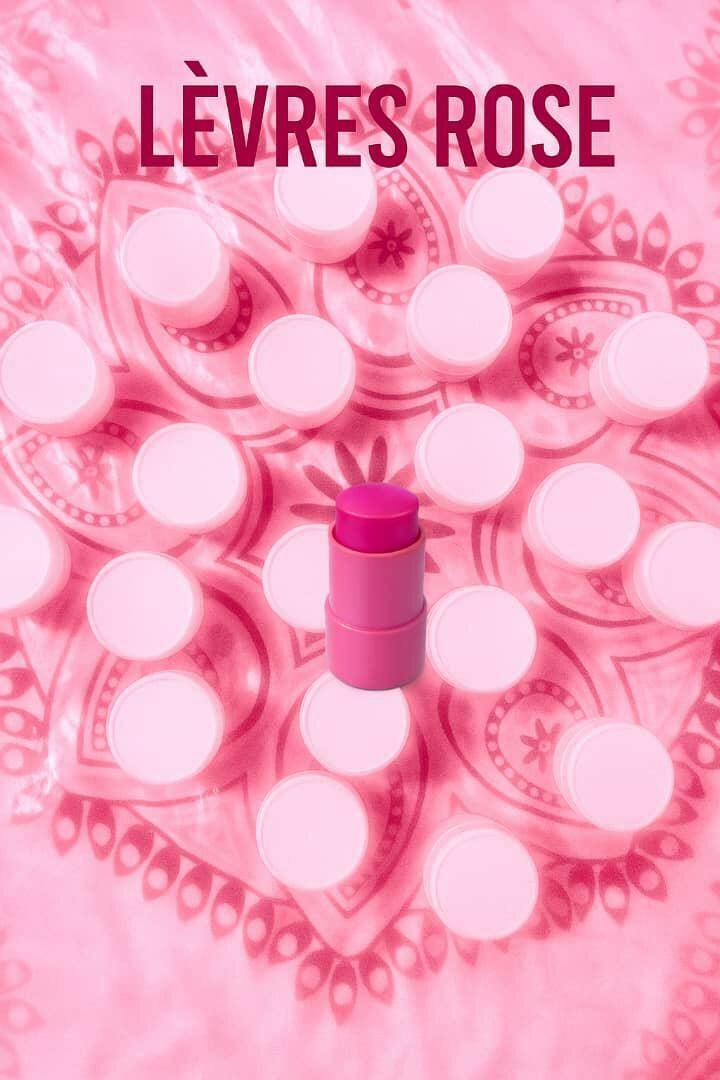 Produit lèvre rose
