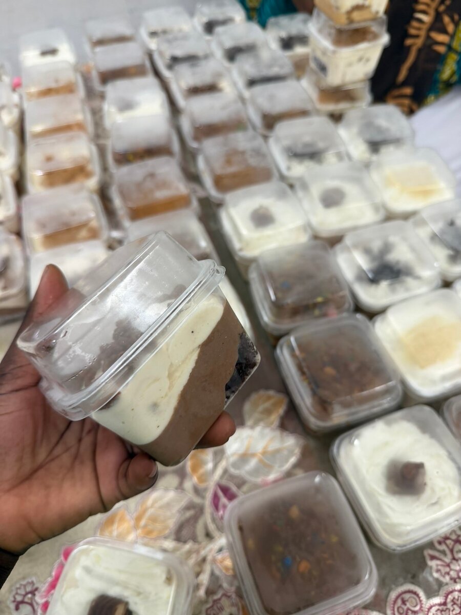 Gâteau en pôts verrines