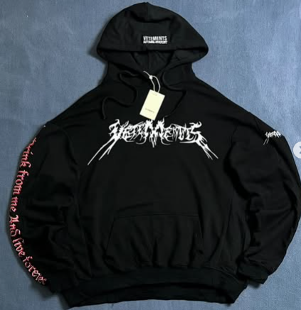 New VETEMENTS Autumn Hiver 2017 Total F*cking Darkness hoodie with tags 🏷️ size: L/XL