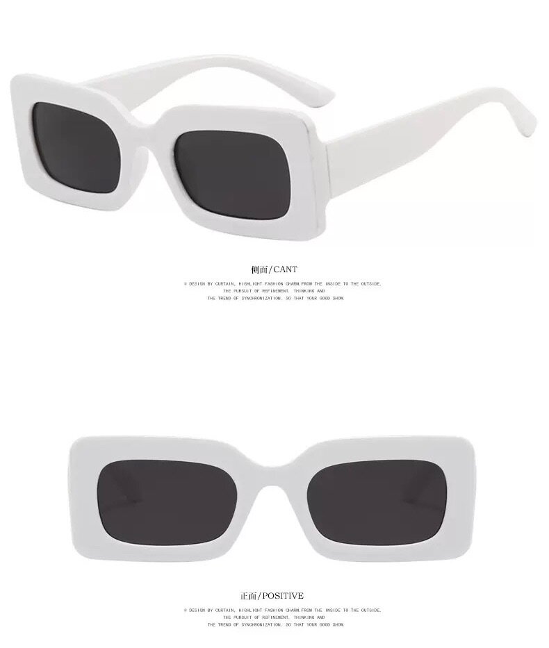 Lunettes de soleil carrées chic