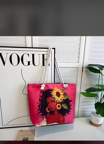 Sac fourre-tout illustré coloré