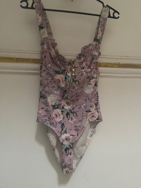 Body fleuri zippé femme