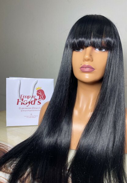 Perruque longue noire