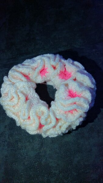 Chouchou tricoté pastel