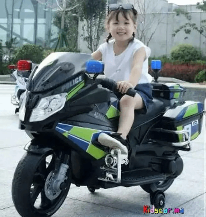 Moto électrique enfant police